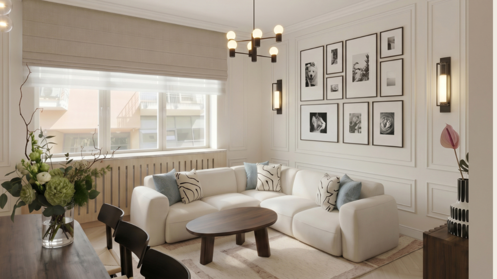 renovation of a private flat – living room